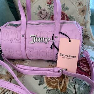 NWT Juicy Couture light purple Mini barrel Bag